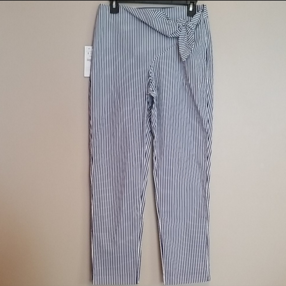 Zara blue striped pants